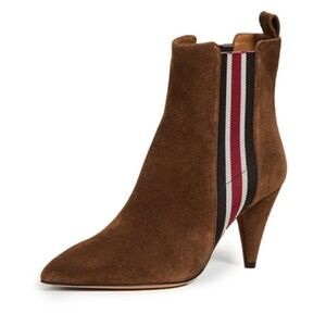 Veronica Beard Flynn Stripe Bootie with Racing Stripe Size 39